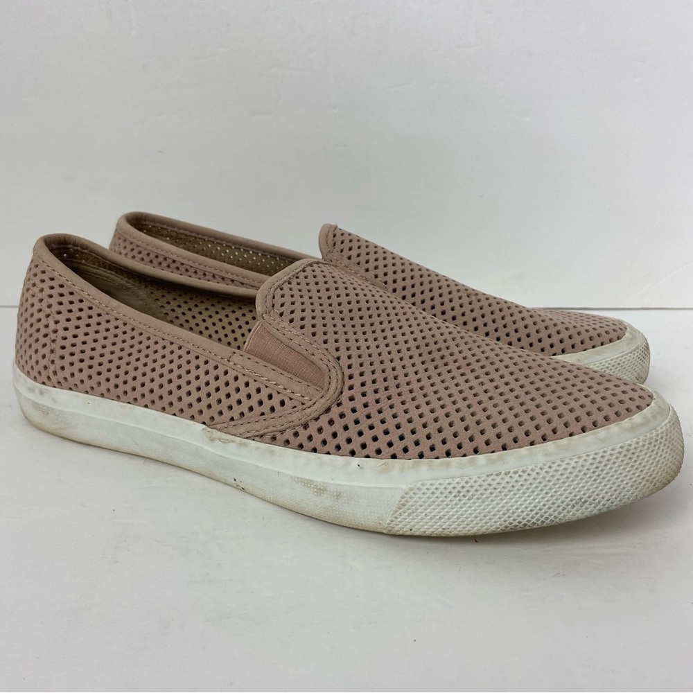 Sperry Seaside Perforated Slip On Sneakers Pink Casual Women's 10 M